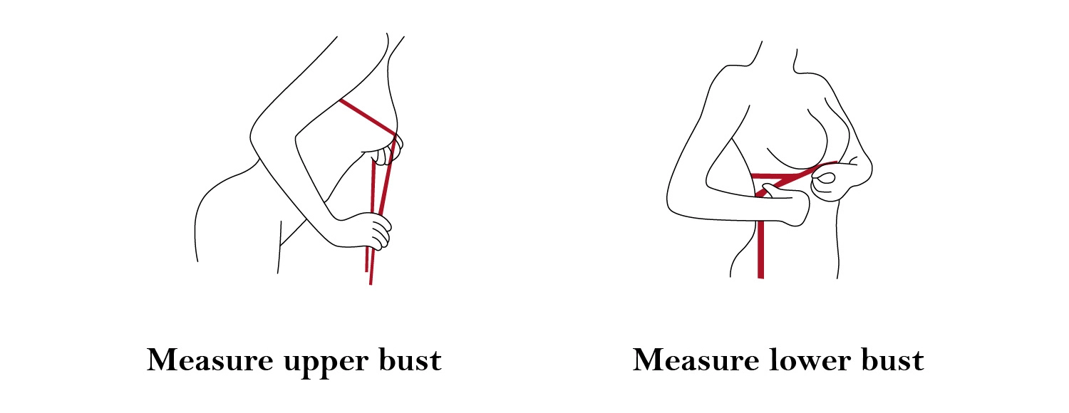 Measure bra CUP size